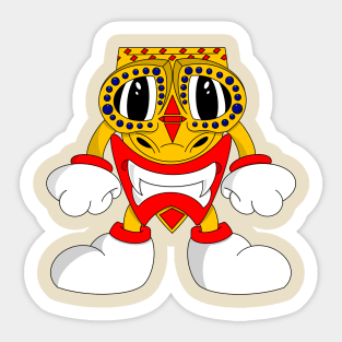 Golden Tiki Sticker